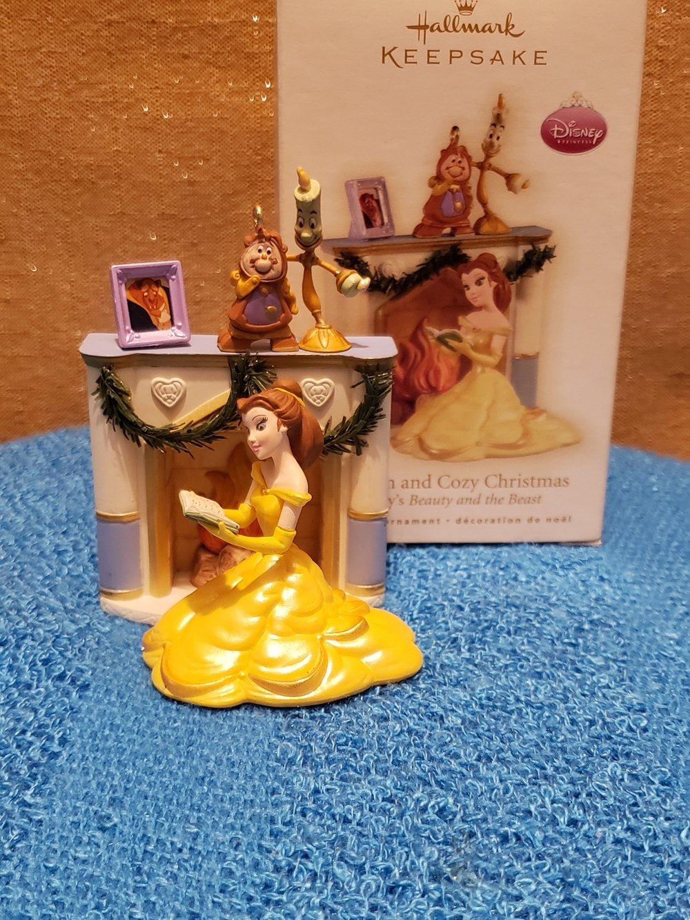 Disney Beauty and the Beast Belle in Yellow Dress Christmas Ornament.